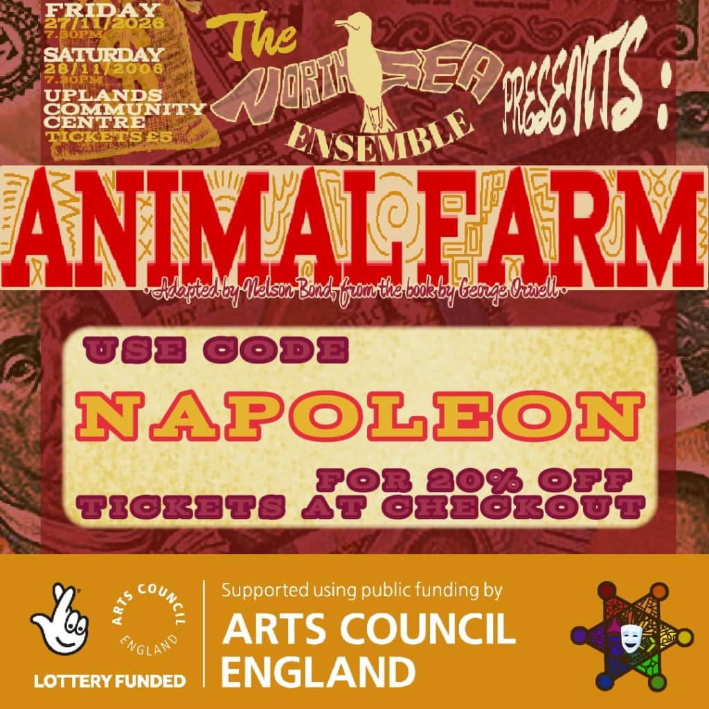 Ticket offer — use code NAPOLEON for 20% off Animal Farm